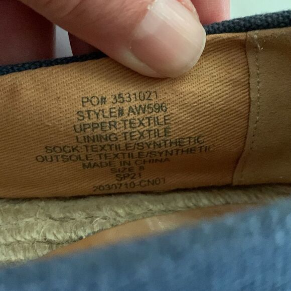 J Crew color block espadrilles blue with hot pink toe cap canvas upper size 8 - Picture 5 of 10